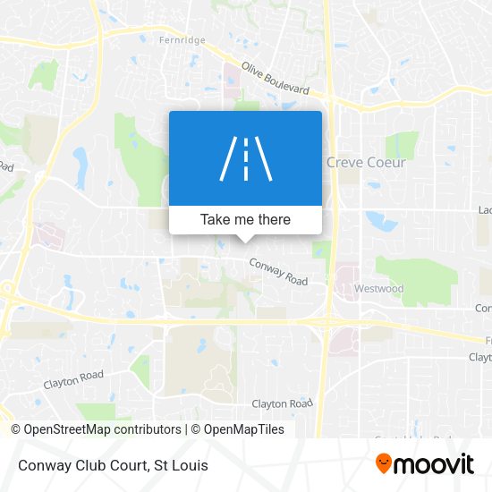 Mapa de Conway Club Court