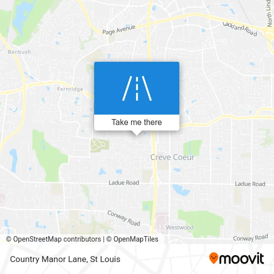 Country Manor Lane map