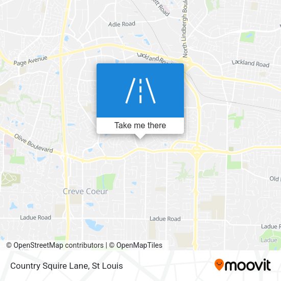 Country Squire Lane map