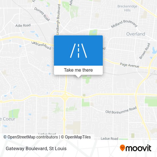 Gateway Boulevard map