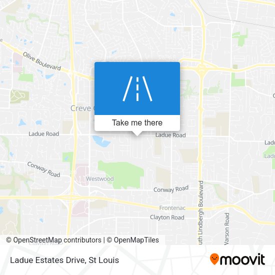 Ladue Estates Drive map