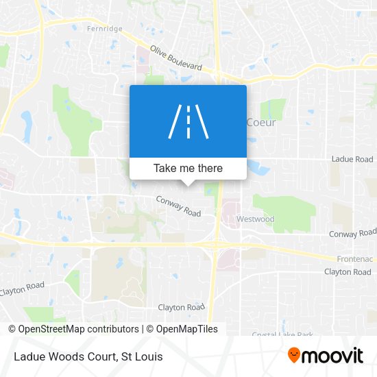 Ladue Woods Court map