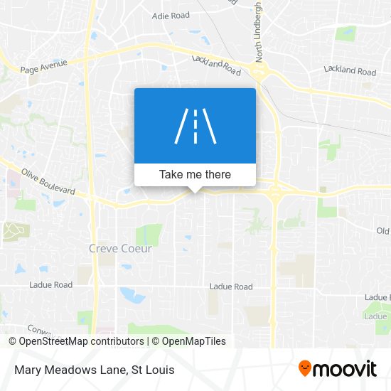 Mapa de Mary Meadows Lane