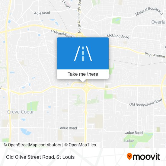 Mapa de Old Olive Street Road