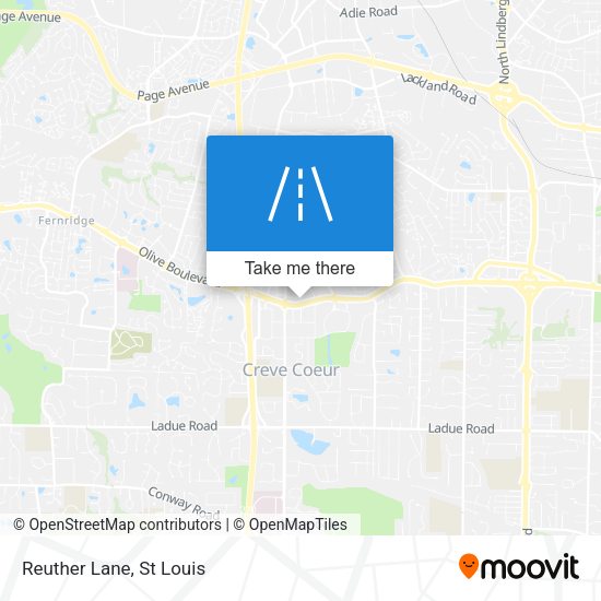 Mapa de Reuther Lane