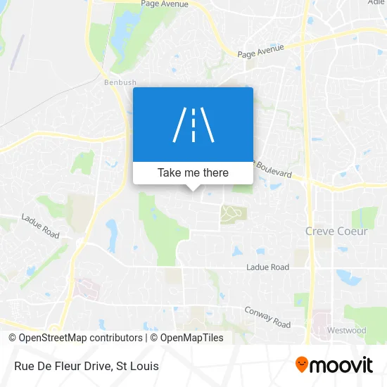 Rue De Fleur Drive map