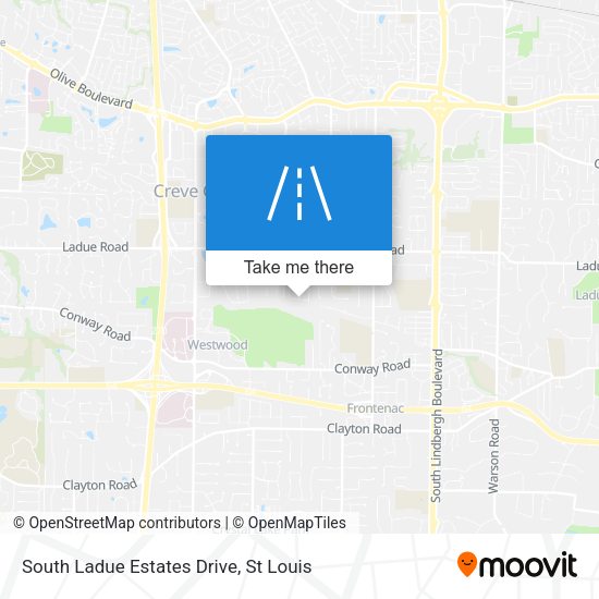 South Ladue Estates Drive map
