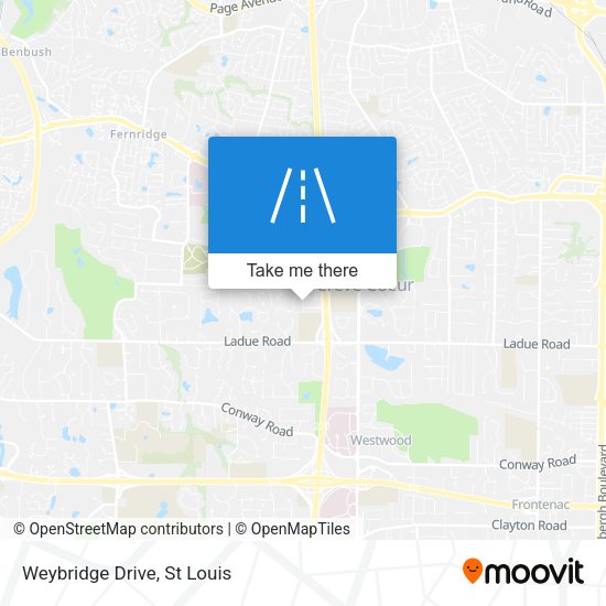 Mapa de Weybridge Drive