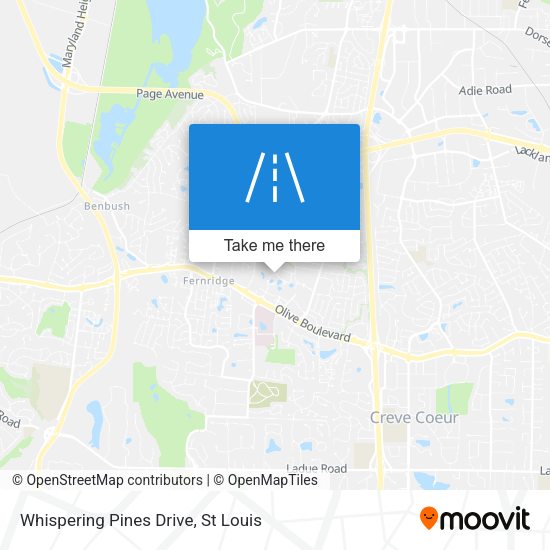 Mapa de Whispering Pines Drive