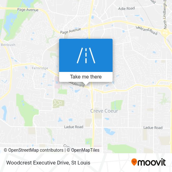 Woodcrest Executive Drive map