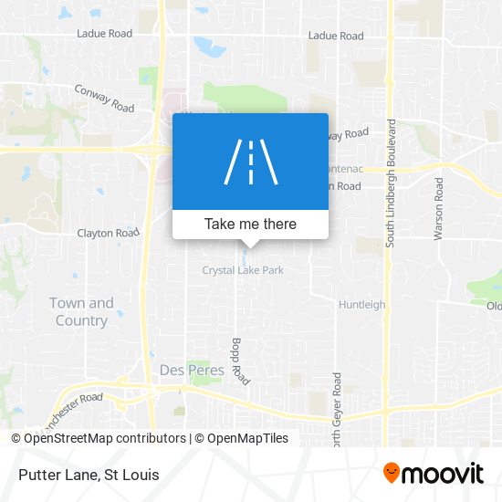 Putter Lane map