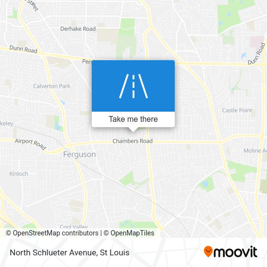 North Schlueter Avenue map