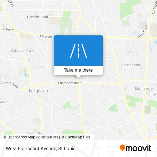 Mapa de West Florissant Avenue