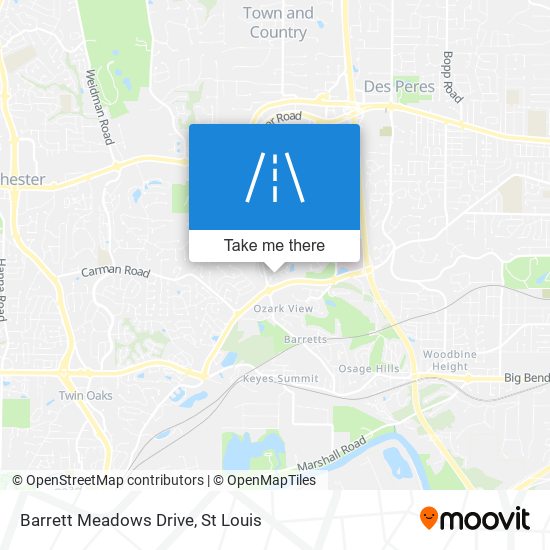Mapa de Barrett Meadows Drive