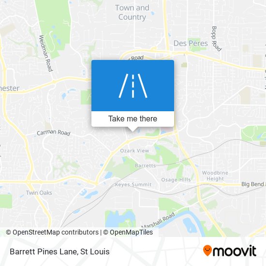 Barrett Pines Lane map