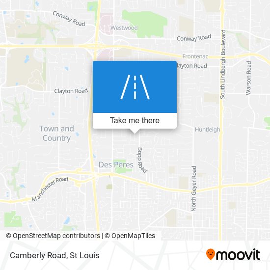 Mapa de Camberly Road