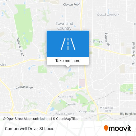 Mapa de Camberwell Drive