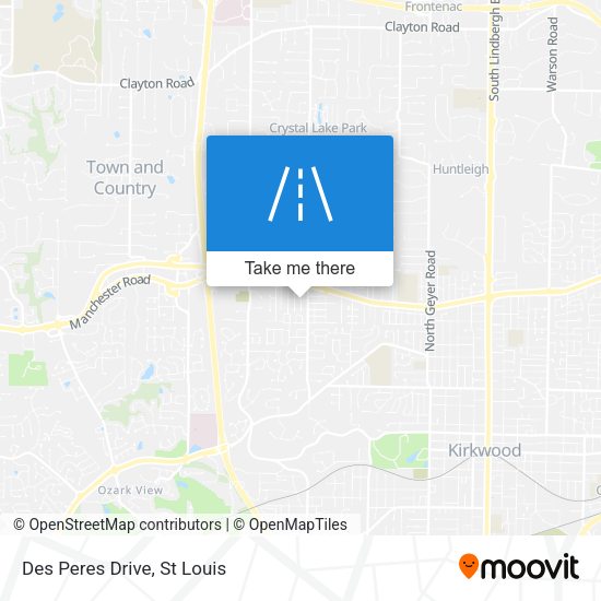 Mapa de Des Peres Drive
