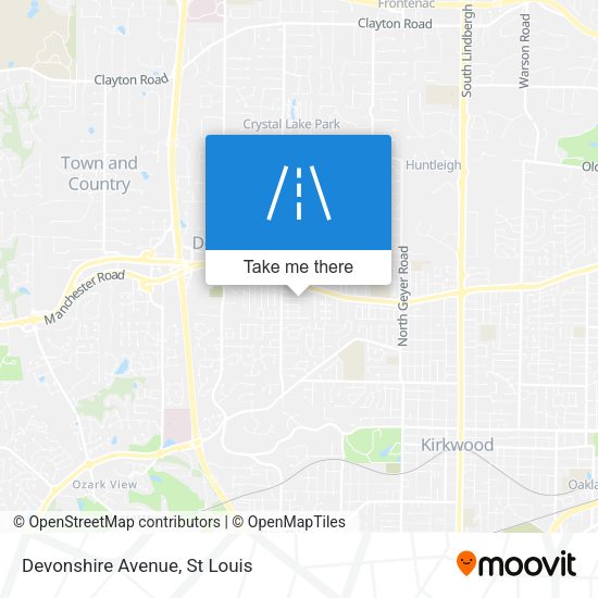 Mapa de Devonshire Avenue
