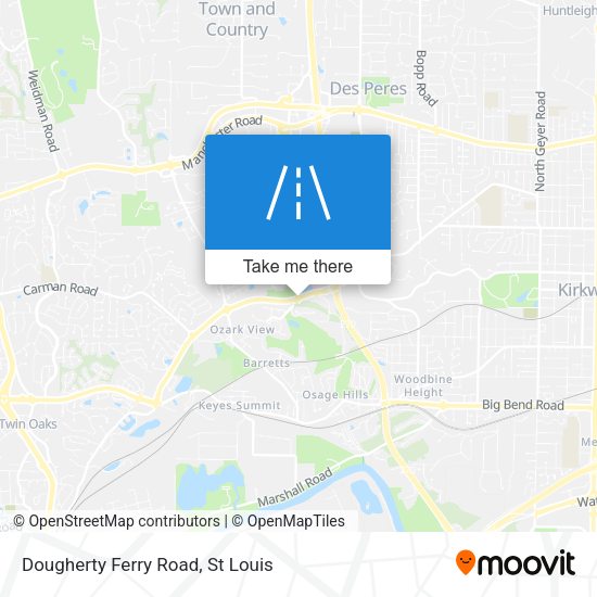 Mapa de Dougherty Ferry Road
