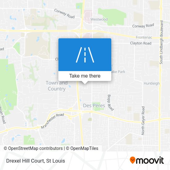 Mapa de Drexel Hill Court
