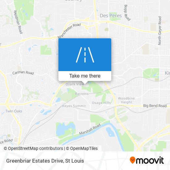 Greenbriar Estates Drive map