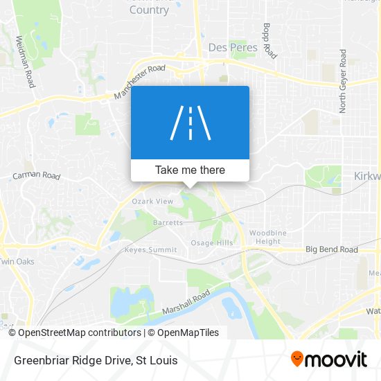Greenbriar Ridge Drive map