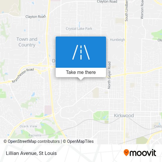 Mapa de Lillian Avenue