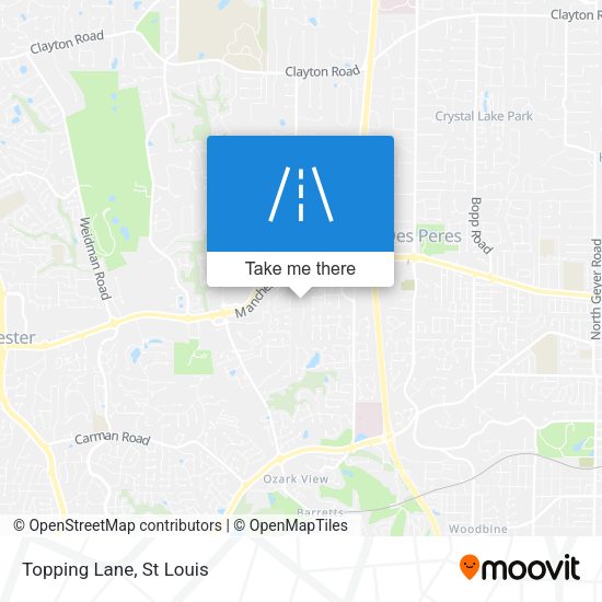 Mapa de Topping Lane
