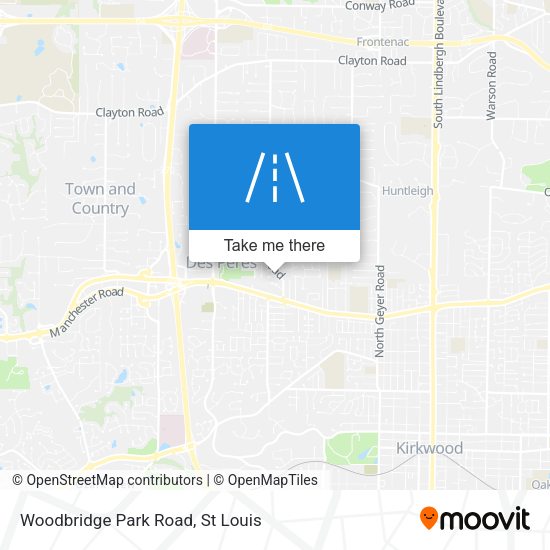 Mapa de Woodbridge Park Road