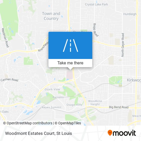 Mapa de Woodmont Estates Court