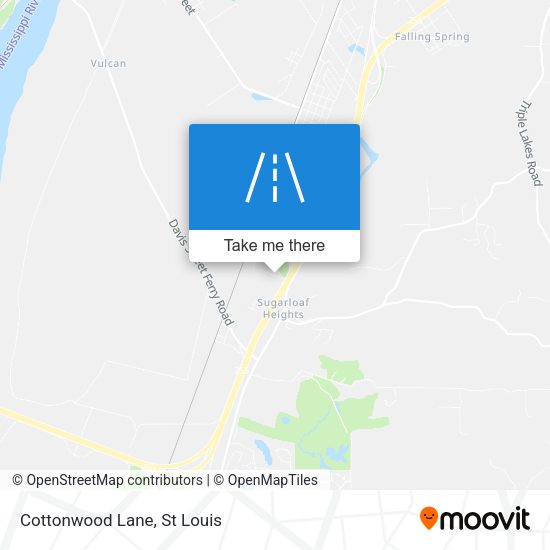 Mapa de Cottonwood Lane