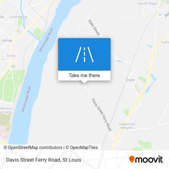 Davis Street Ferry Road map