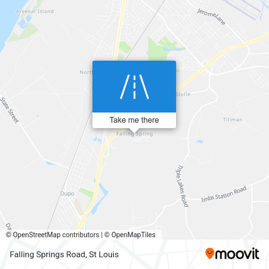Mapa de Falling Springs Road