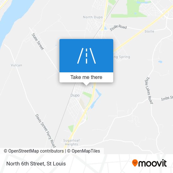 Mapa de North 6th Street