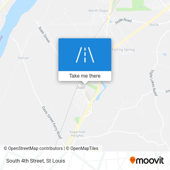 Mapa de South 4th Street