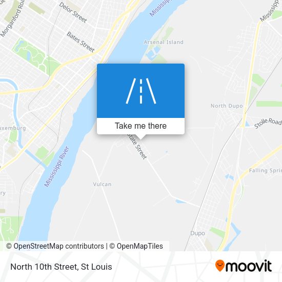 Mapa de North 10th Street