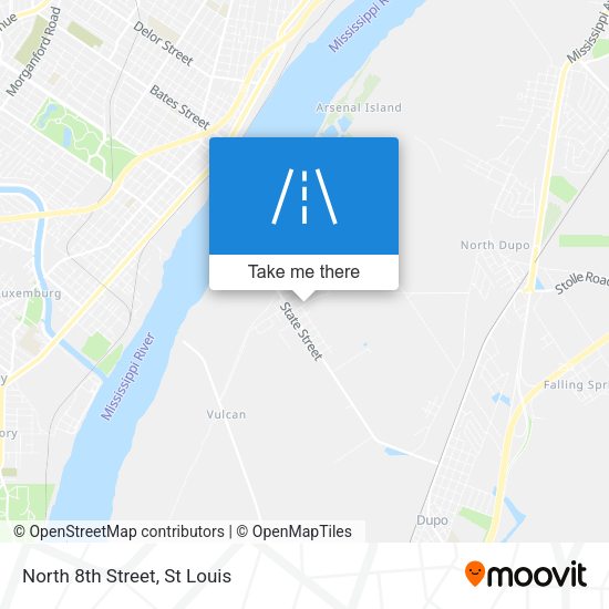 Mapa de North 8th Street