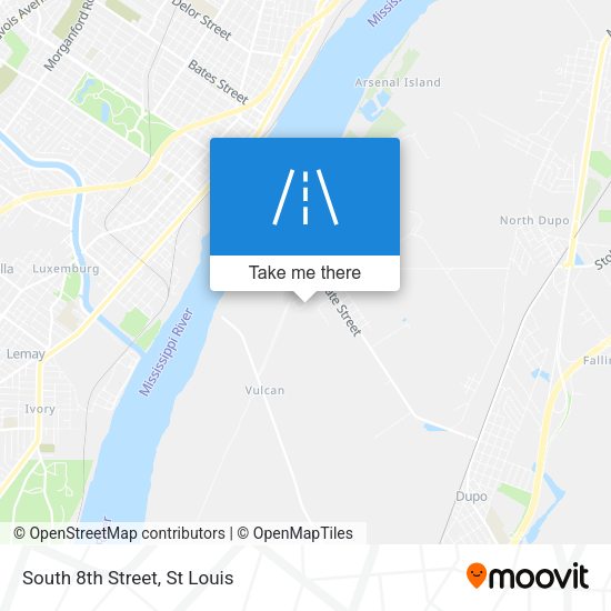 Mapa de South 8th Street