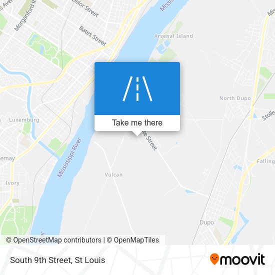 Mapa de South 9th Street