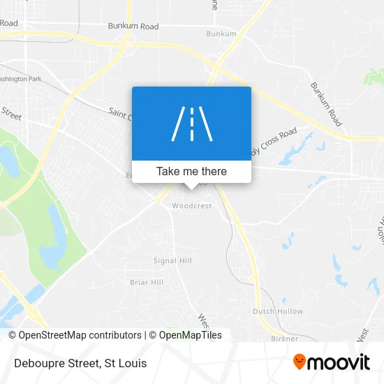 Deboupre Street map