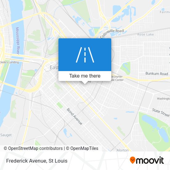 Mapa de Frederick Avenue