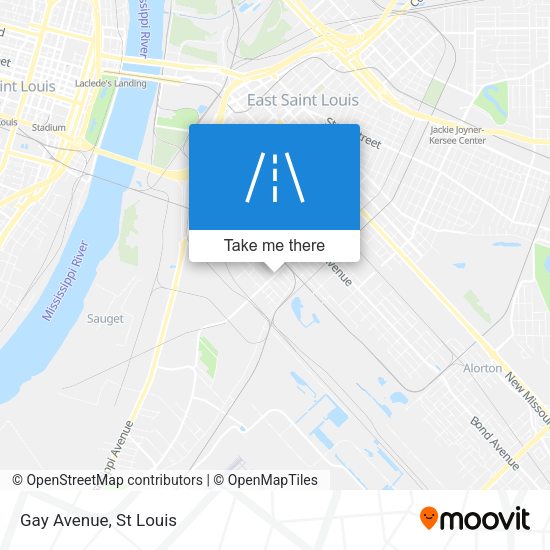 Mapa de Gay Avenue