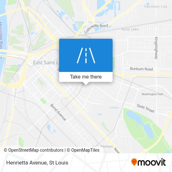 Mapa de Henrietta Avenue