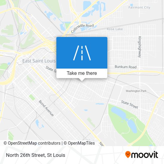 Mapa de North 26th Street
