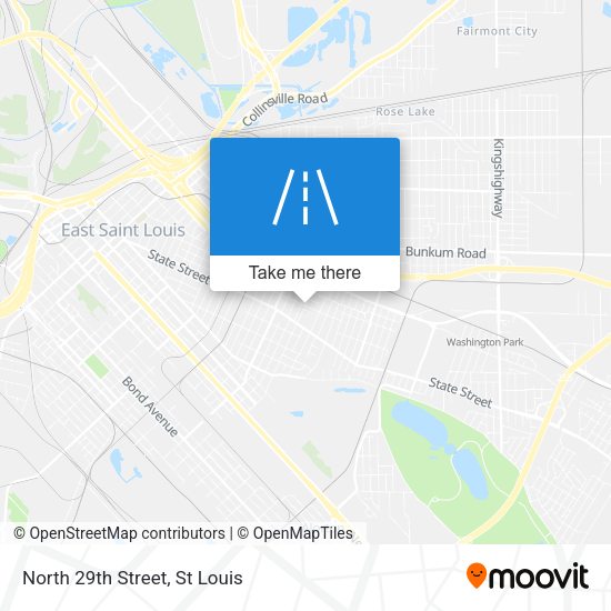 Mapa de North 29th Street