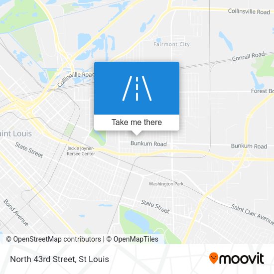 Mapa de North 43rd Street