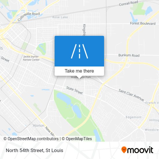 Mapa de North 54th Street