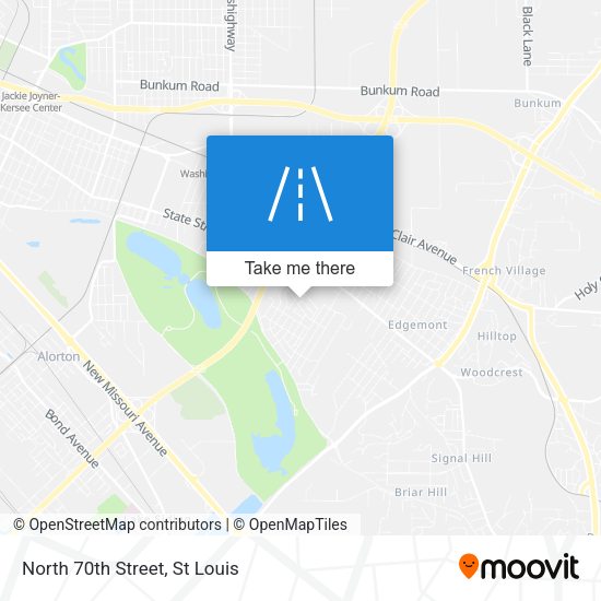 Mapa de North 70th Street