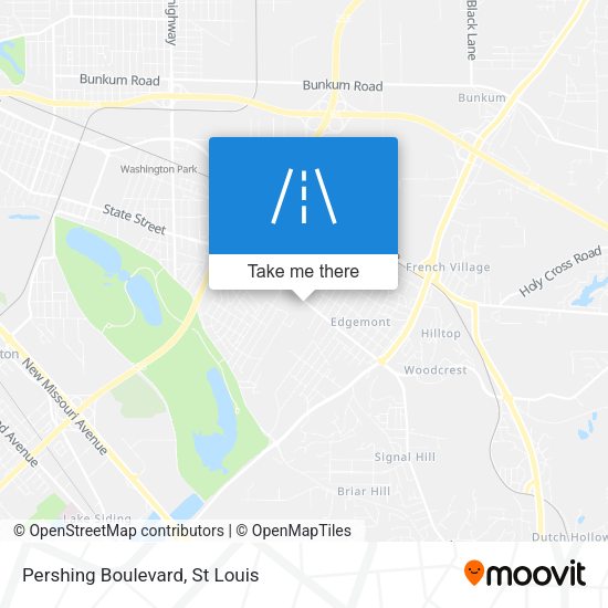 Pershing Boulevard map